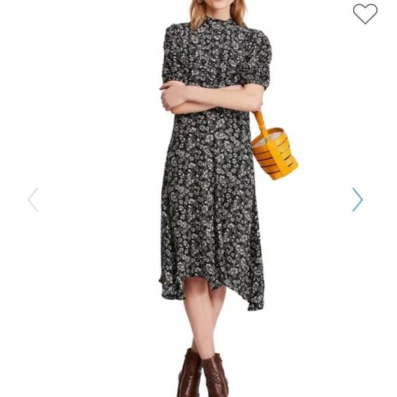 NWT Free People Jessie Floral Midi Dress - Picture 7 of 11